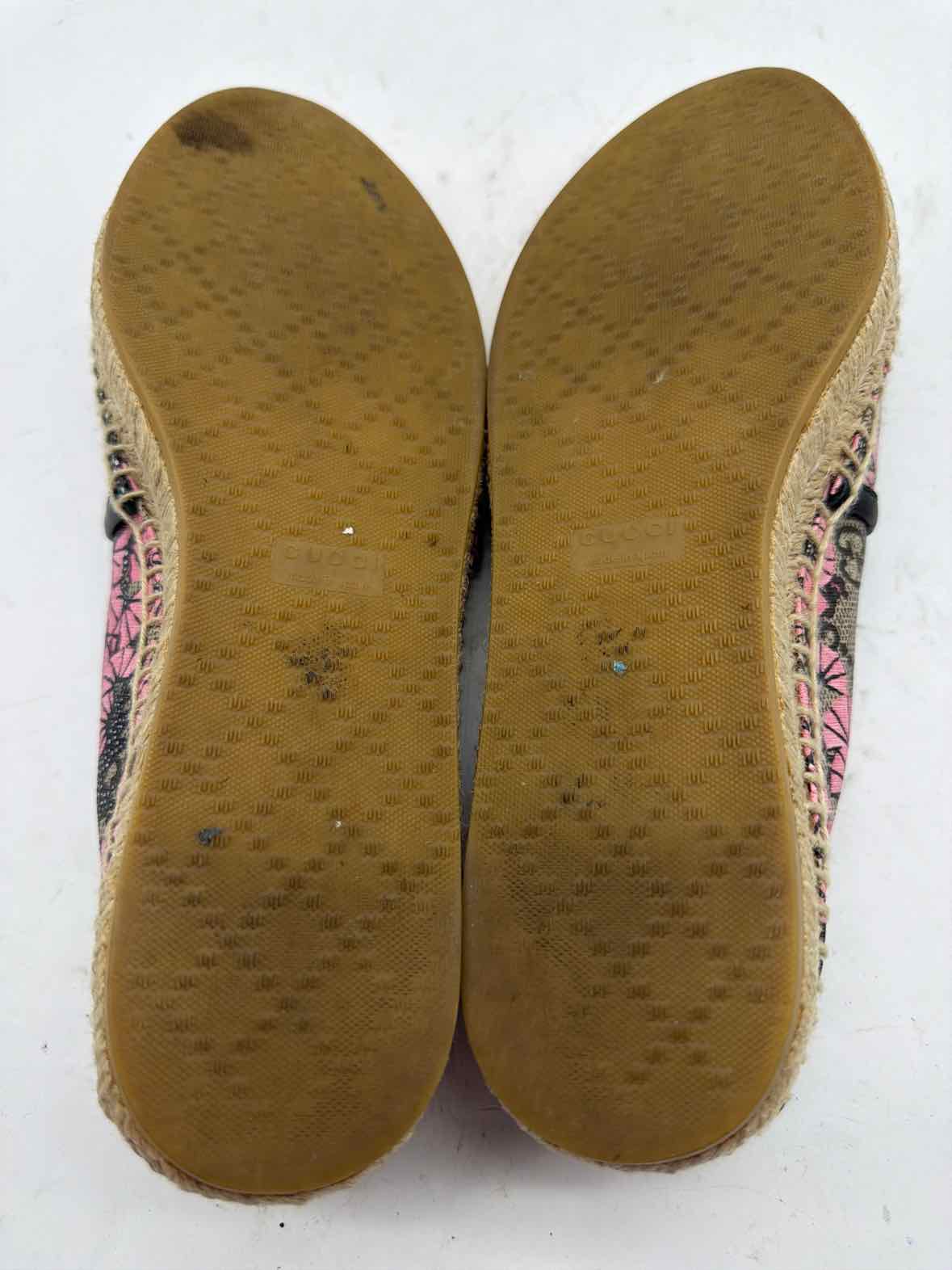 Pre-Owned Gucci Tan Size 8 Bengal Tiger Espadrilles Flats | True Fashionistas.
