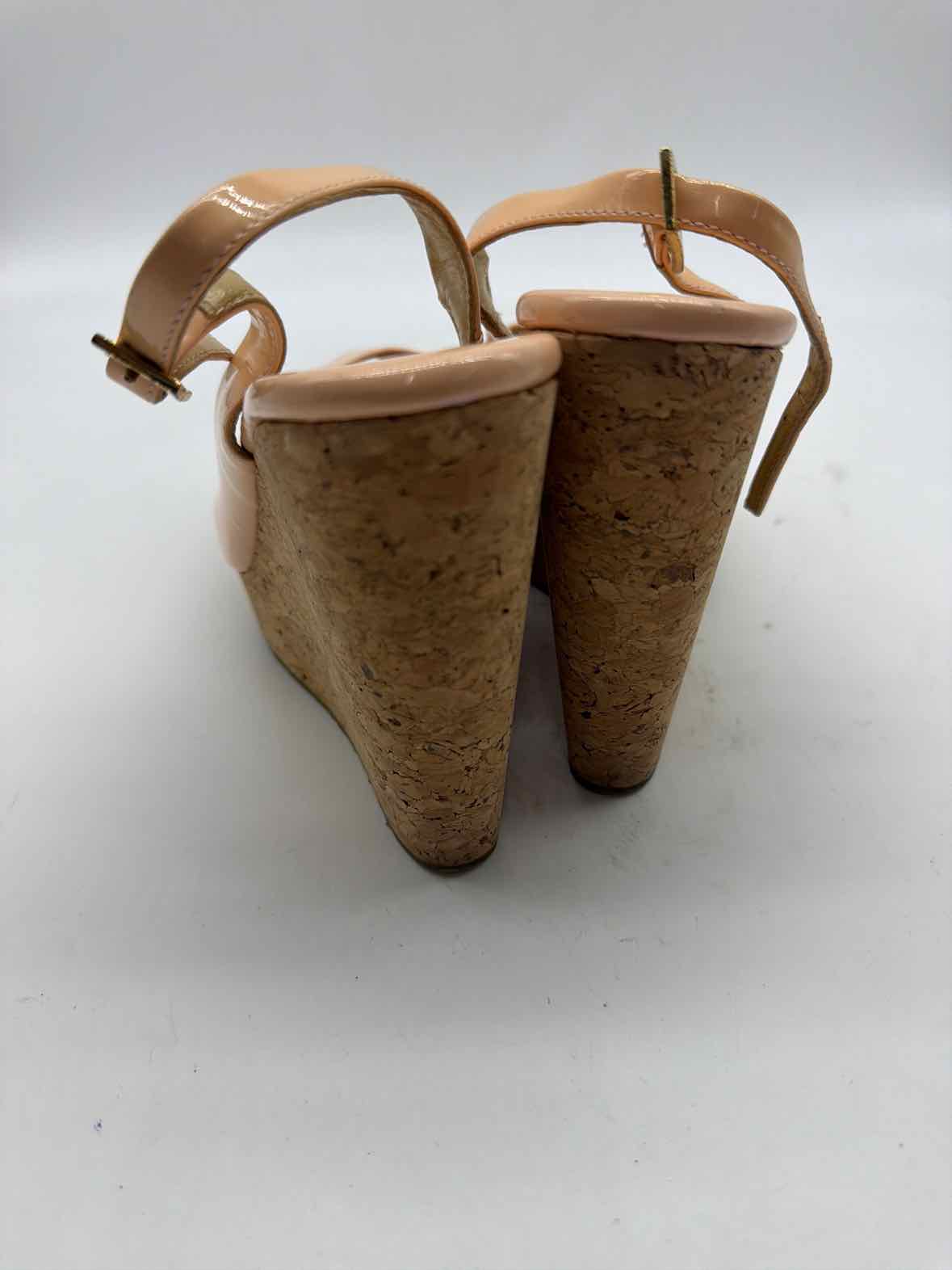 Pre-Owned Jimmy Choo Pink Size 35.5 Wedge Heels | True Fashionistas.