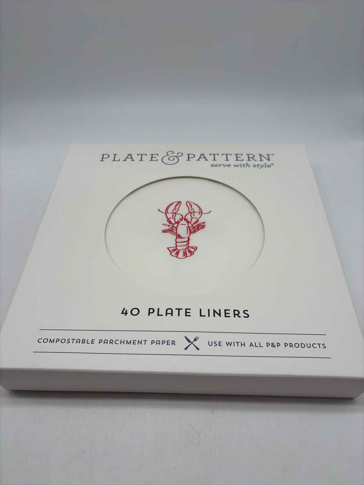 Plate & Pattern White Lobster 40 Paper Liners | True Fashionistas.