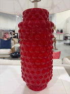 Red Ceramic Accent Lamp | True Fashionistas.