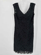 Pre-Owned Lilly Pulitzer Black Size 4 Lace Cocktail Short Sleeveless Dress | True Fashionistas.