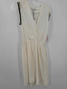 Pre-Owned Sandro Ivory Size 3/8 Short Sleeveless Dress | True Fashionistas.