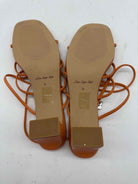 Pre-Owned Lisa Says Gah Orange Size 9 Strappy Heels | True Fashionistas.