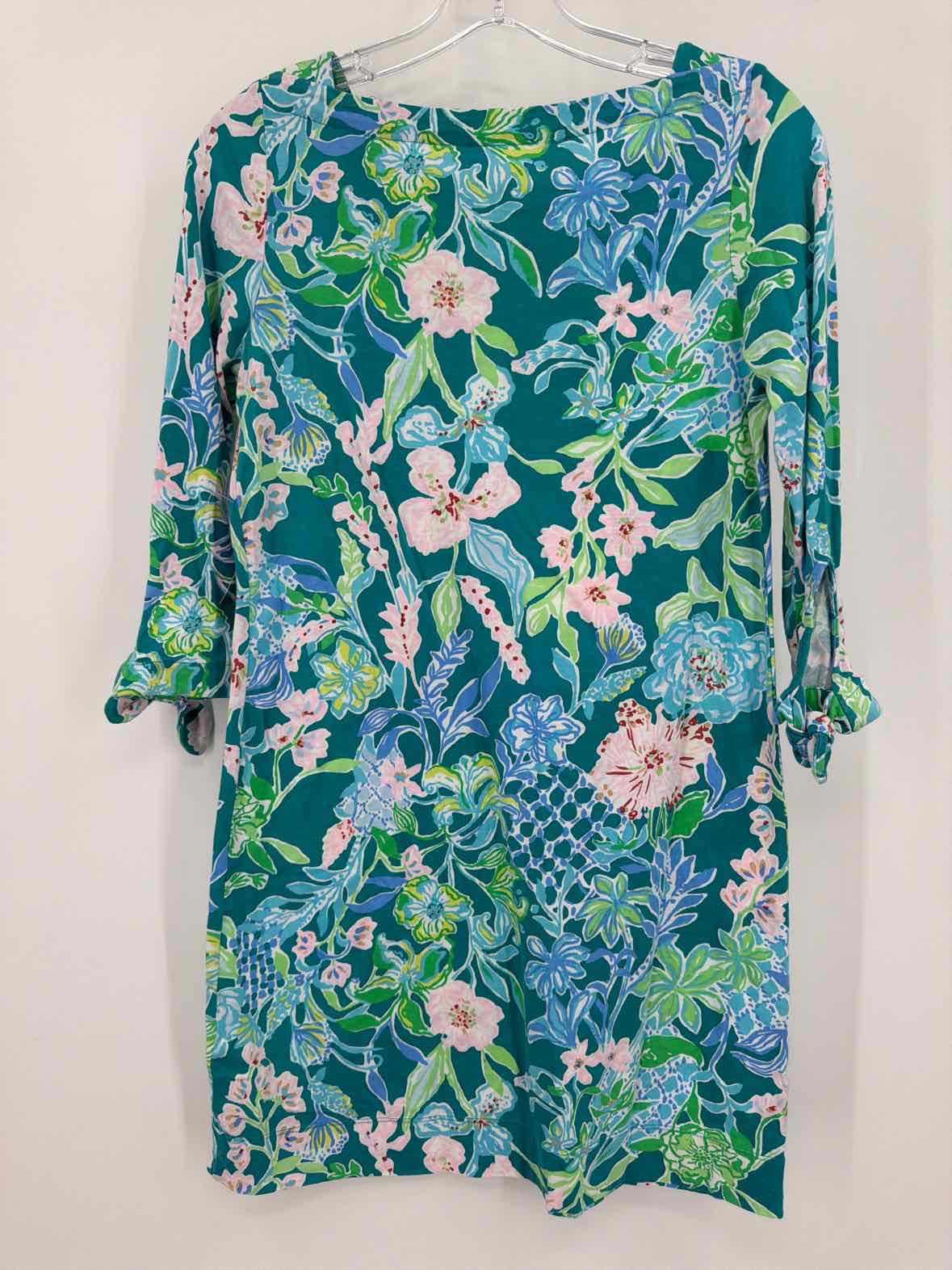 Pre-Owned Lilly Pulitzer Green Size XS Short Long Sleeve Dress | True Fashionistas.