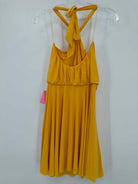 Pre-Owned T Bags Los Angeles Yellow Size Medium Short Sleeveless Dress | True Fashionistas.