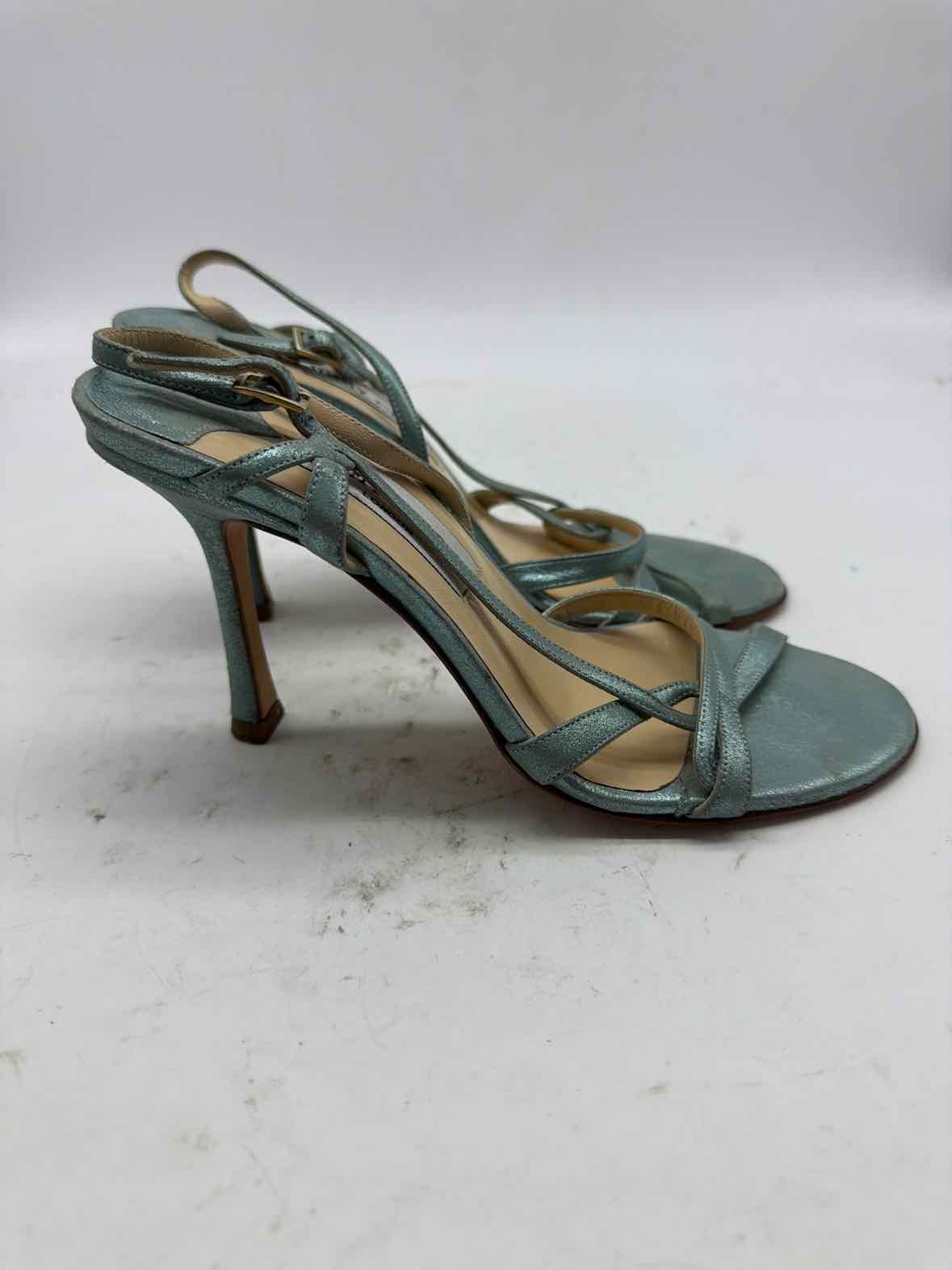 Pre-Owned Jimmy Choo Blue Size 5.5 Sapphire Heels | True Fashionistas.