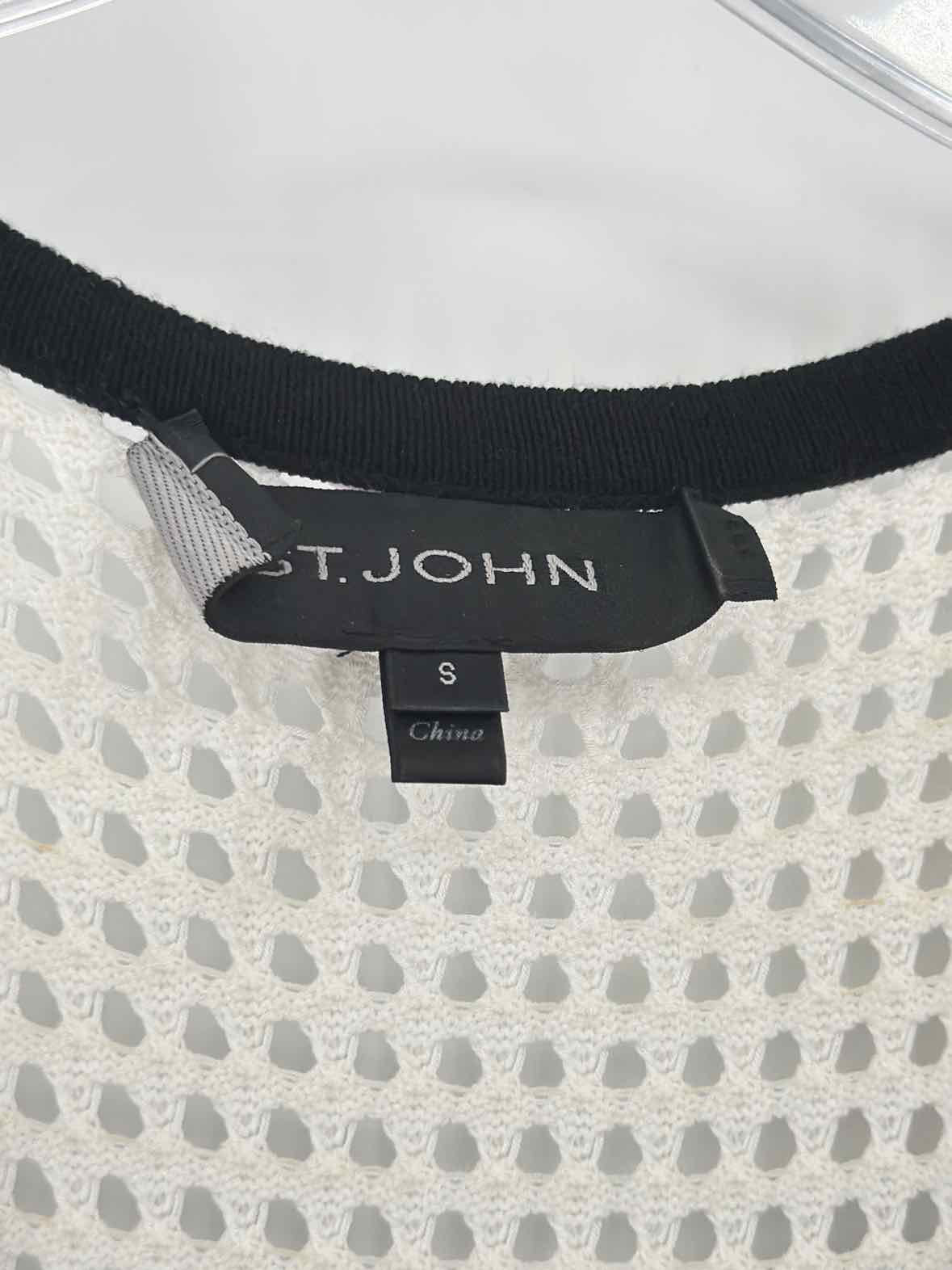 Pre-Owned St John Black Size Small Knit Short Sleeveless Dress | True Fashionistas.