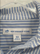 Pre-Owned Southern Tide Blue Size XS Stripe Button Down | True Fashionistas.