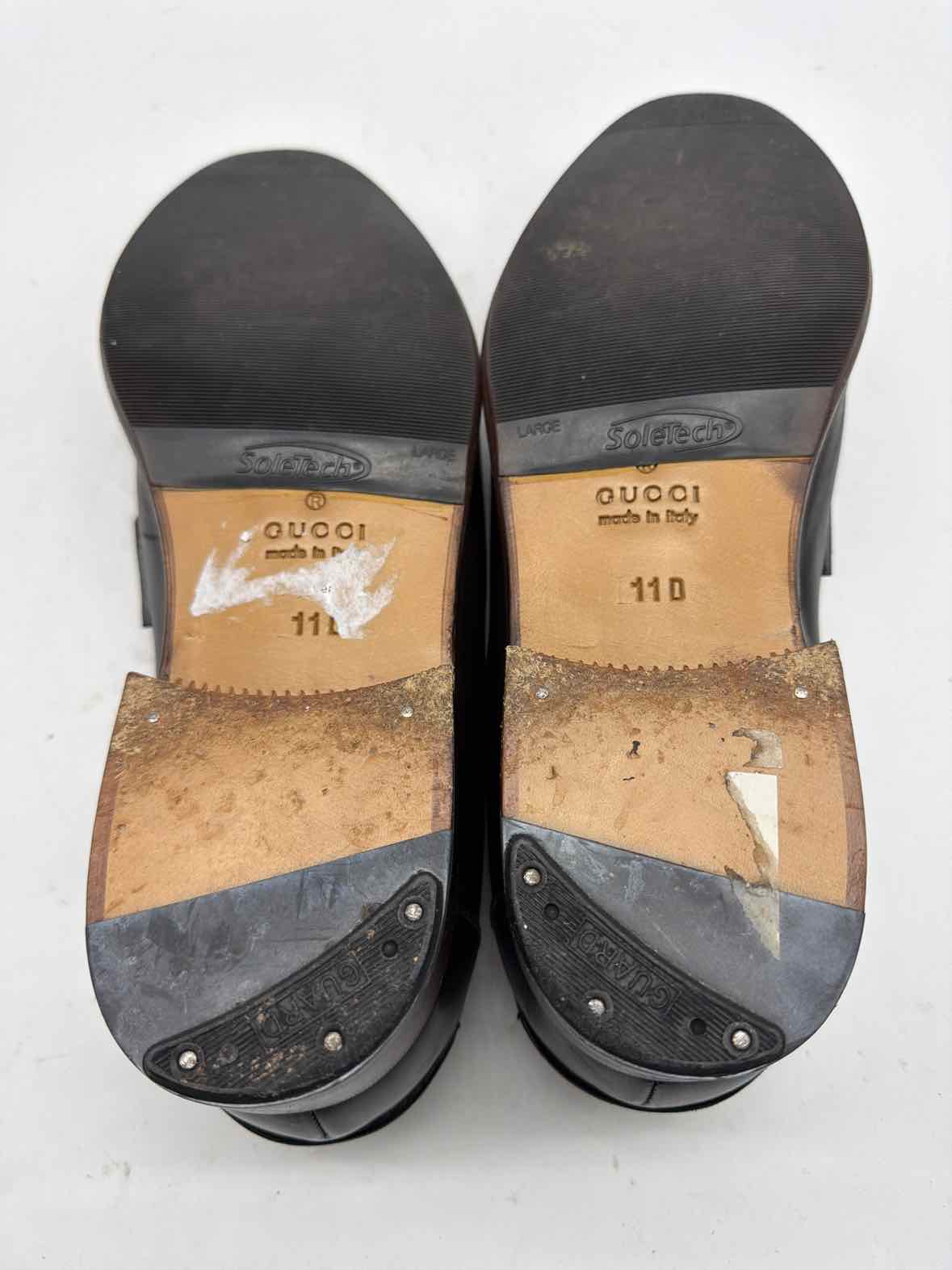 Pre-Owned Gucci Black 11 Men's Dress Shoes | True Fashionistas.