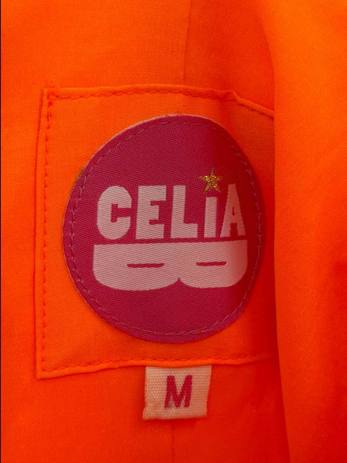 Pre-Owned Celia B Orange Size Medium Cocktail Short Sleeveless Dress | True Fashionistas.