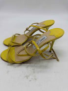 Pre-Owned Jimmy Choo Yellow Size 6.5 Strappy Heels | True Fashionistas.