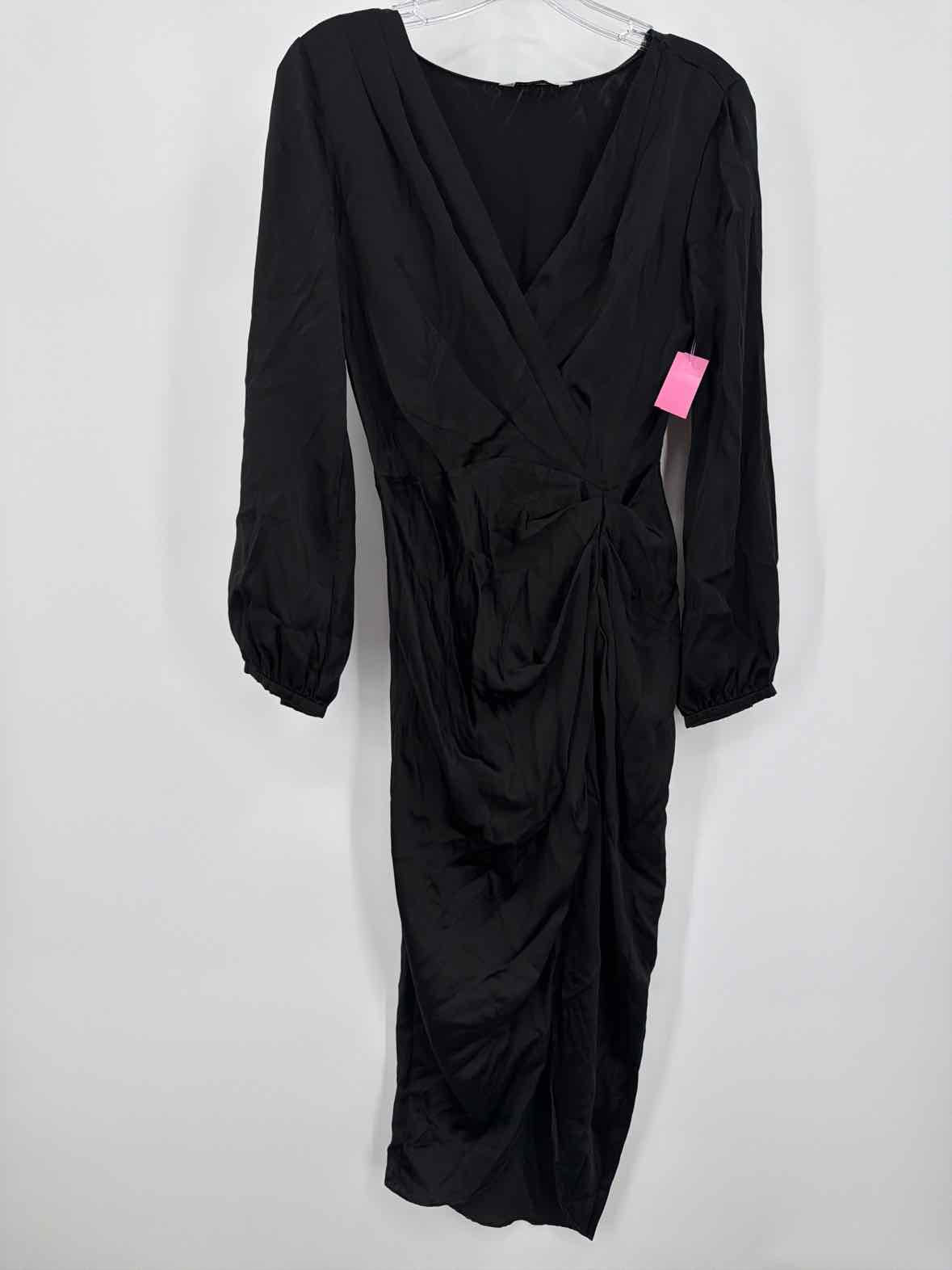 Pre-Owned Amanda Uprichard Black Size Small Long Long Sleeve Dress | True Fashionistas.