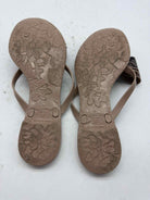 Pre-Owned Valentino Tan Size 7 Jelly Thong Sandals | True Fashionistas.