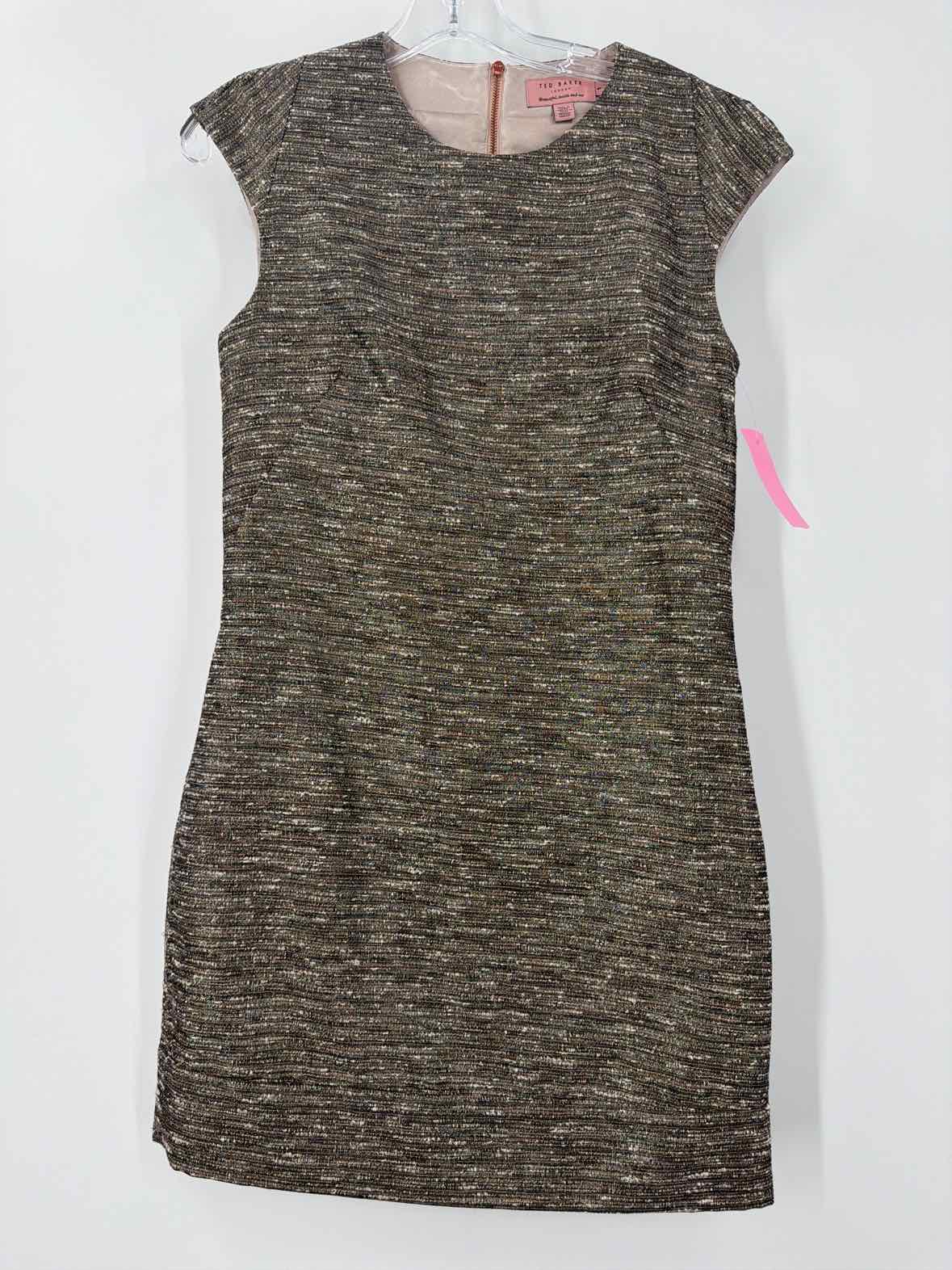 Pre-Owned Ted Baker Grey Size 1/2 Short Sleeveless Dress | True Fashionistas.