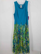 Pre-Owned Klozlyne Blue Size Large Long Sleeveless Dress | True Fashionistas.