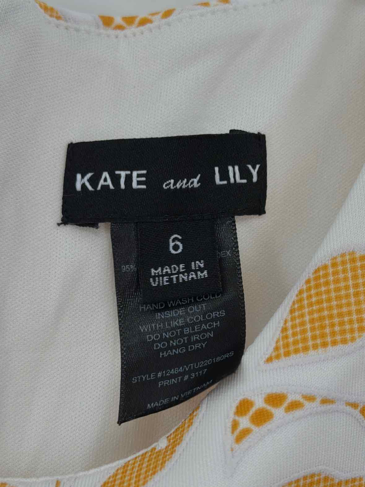 Pre-Owned Kate and Lily Yellow Size 6 Short Sleeveless Dress | True Fashionistas.