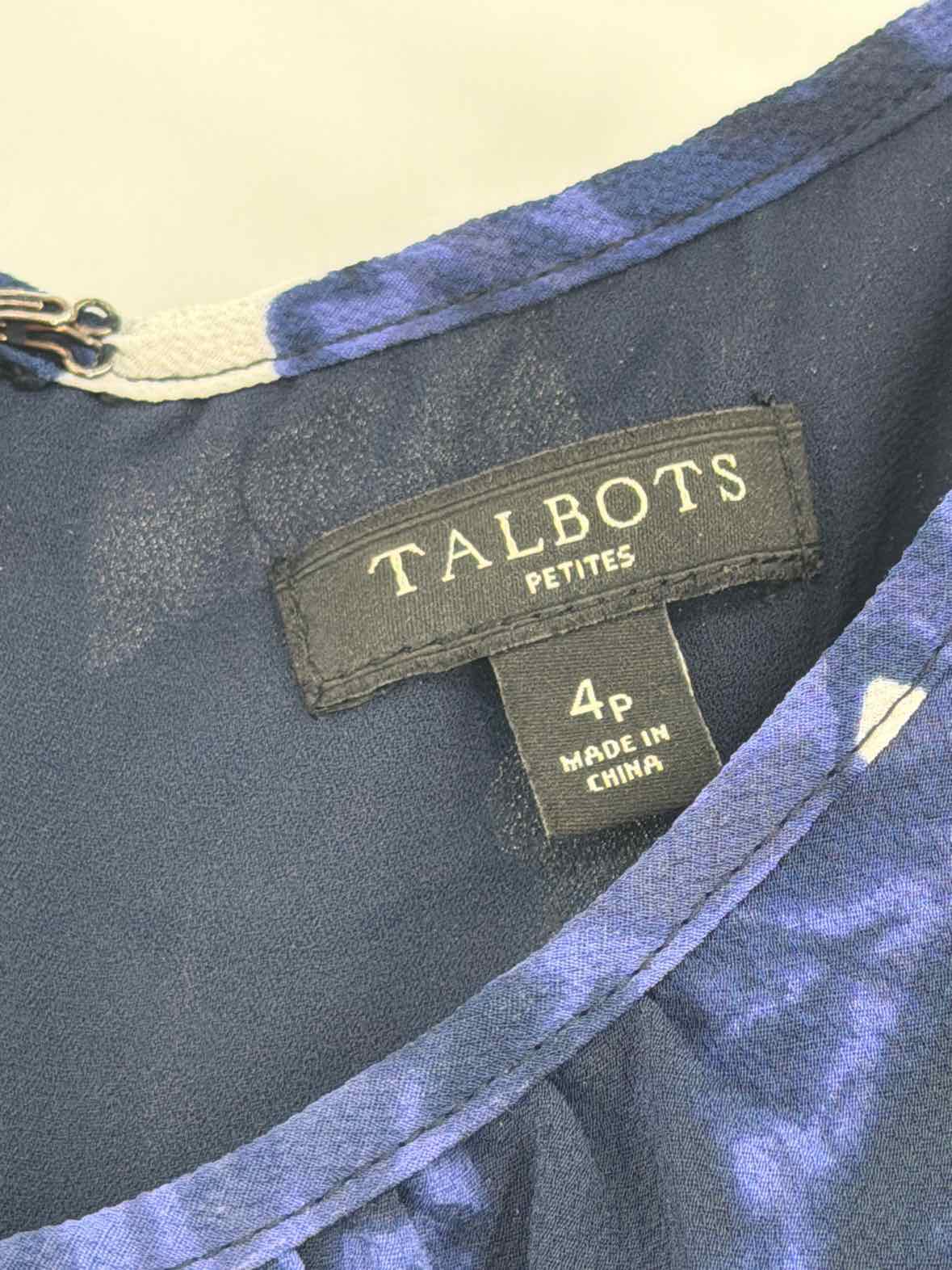 Pre-Owned Talbots Navy Size 4 Short Sleeveless Dress | True Fashionistas.