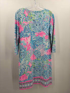 Pre-Owned Lilly Pulitzer Blue Size Large Knee Length Long Sleeve Dress | True Fashionistas.