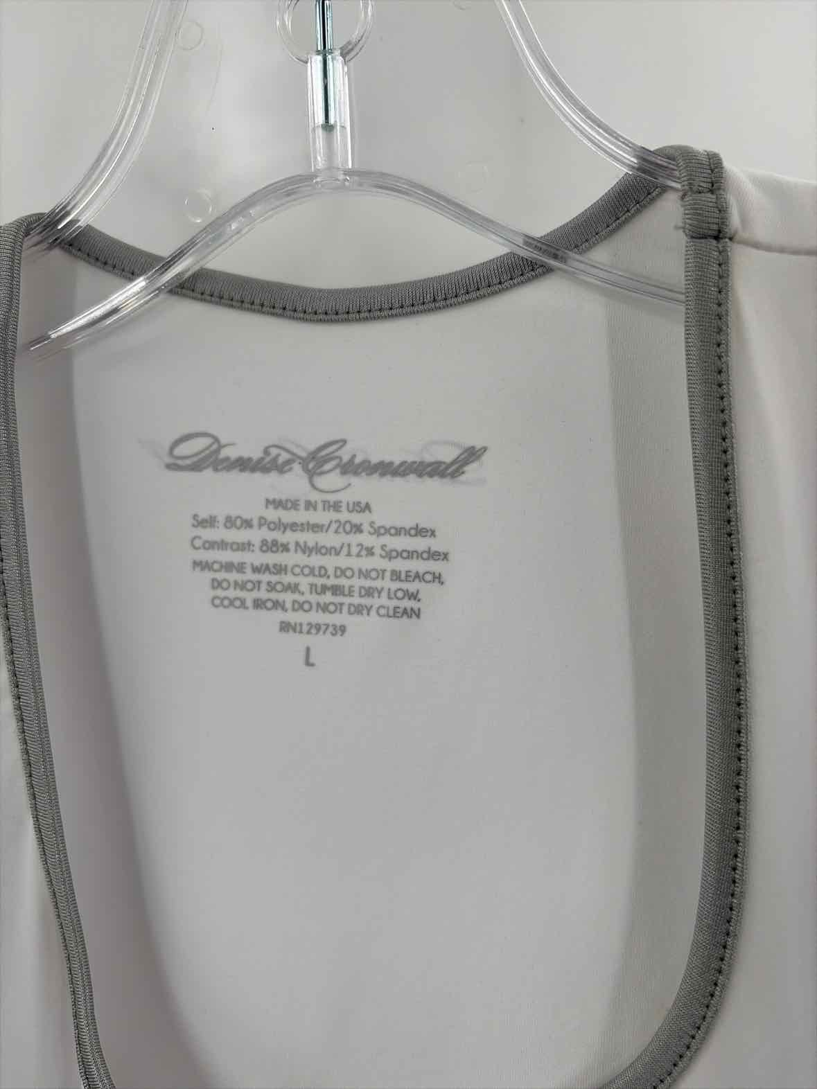 Pre-Owned Denise Cronwall White Size Large Athletic Tank | True Fashionistas.
