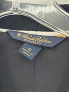 Pre-Owned Brooks Brothers Navy Size 6 Short Sleeve Blazer | True Fashionistas.