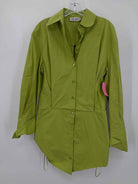 Pre-Owned The attico Green Size 42/8 Short Long Sleeve Dress | True Fashionistas.