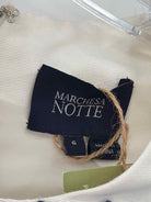 Pre-Owned Marchesa Notte White Size 6 Cropped Tank Top | True Fashionistas.