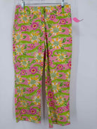Pre-Owned Lilly Pulitzer Yellow Size 4 Vintage Printed Pants | True Fashionistas.