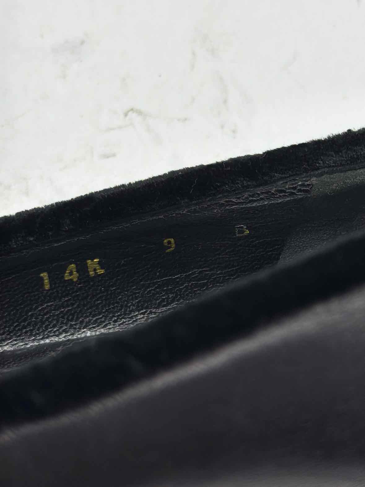 Pre-Owned Salvatore Ferragamo Black Size 9 Slip On Flats | True Fashionistas.