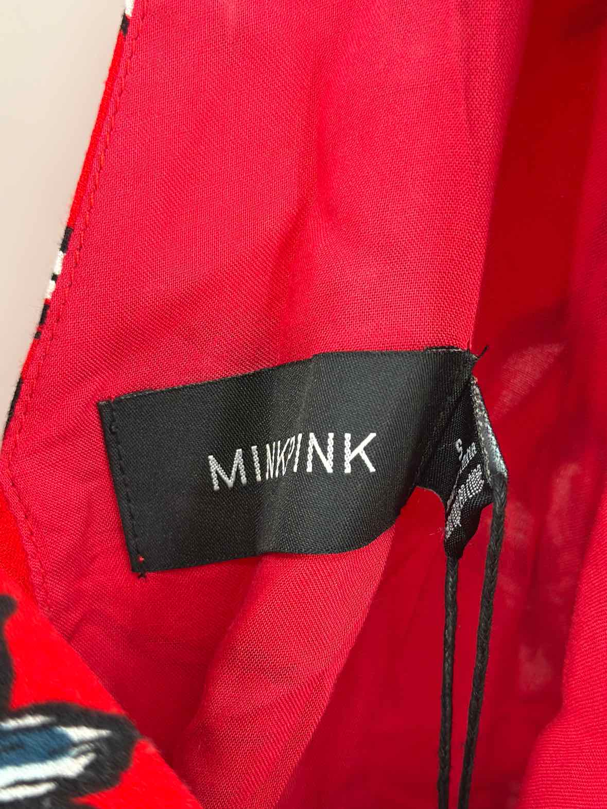 Pre-Owned Mink Pink Red Size Small Short Sleeve Romper | True Fashionistas.