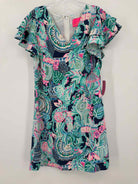 Pre-Owned Lilly Pulitzer Blue Size 6 Short Short Sleeve Dress | True Fashionistas.