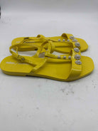Pre-Owned Melissa + Jason W Yellow Size 10 Jelly Thong Sandals | True Fashionistas.