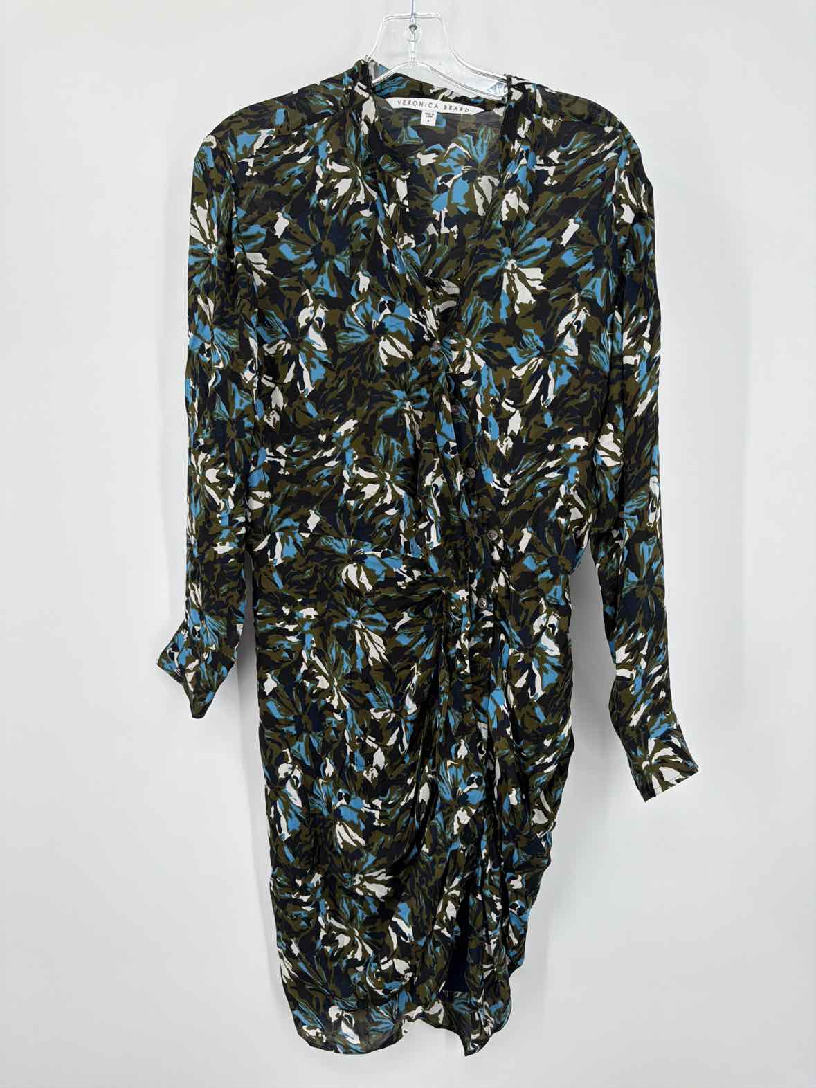 Pre-Owned Veronica Beard Green Size 4 Short Long Sleeve Dress | True Fashionistas.