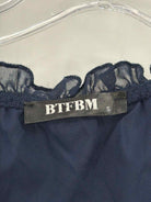 Pre-Owned BTFBM Navy Size Small Short Long Sleeve Dress | True Fashionistas.