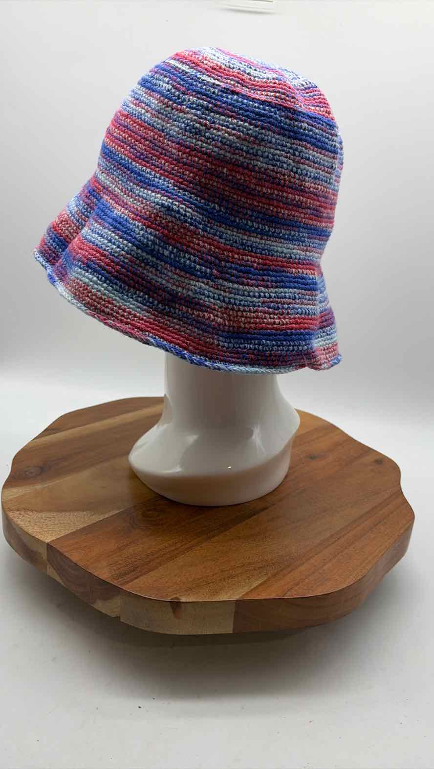 Soraya Hennessy Blue Knit Bucket Hats | True Fashionistas.
