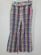 Pre-Owned Zimmermann Blue Size 2 Plaid Dress Pants | True Fashionistas.