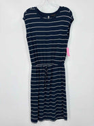 Pre-Owned Banana Republic Navy Size XS Midi Sleeveless Dress | True Fashionistas.