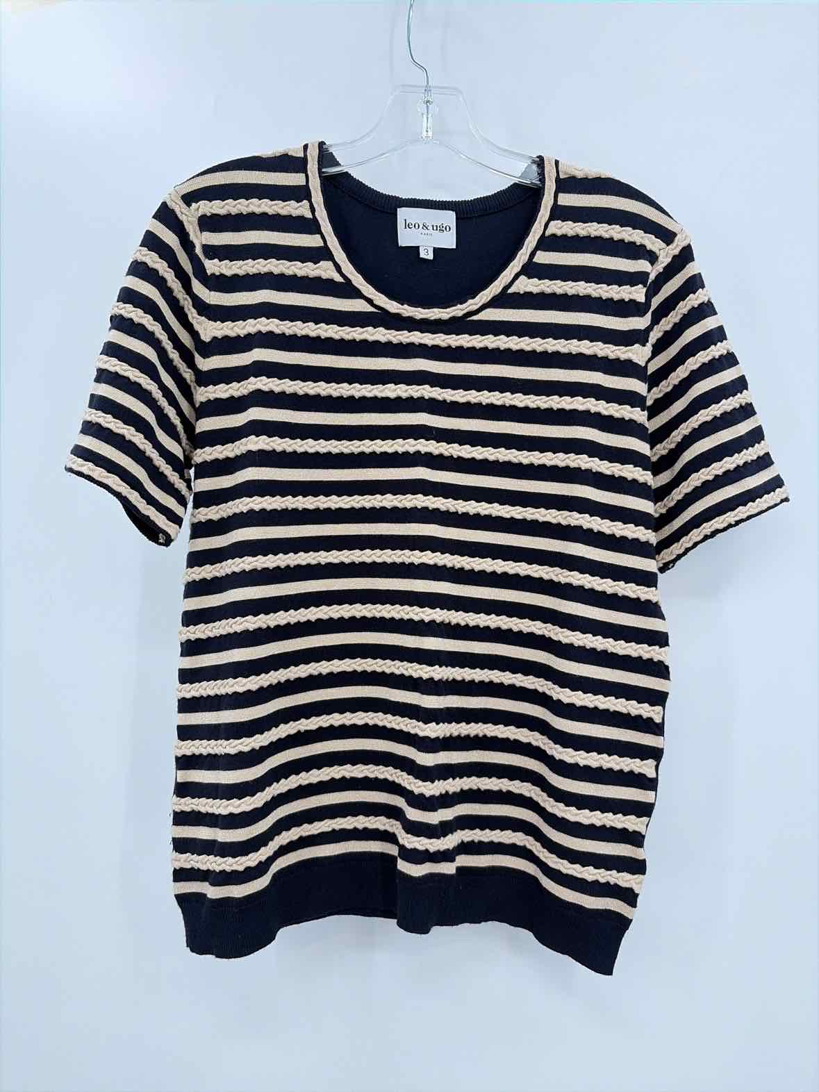 Leo & Ugo Navy Size 10/12 Short Sleeve Sweater | True Fashionistas.