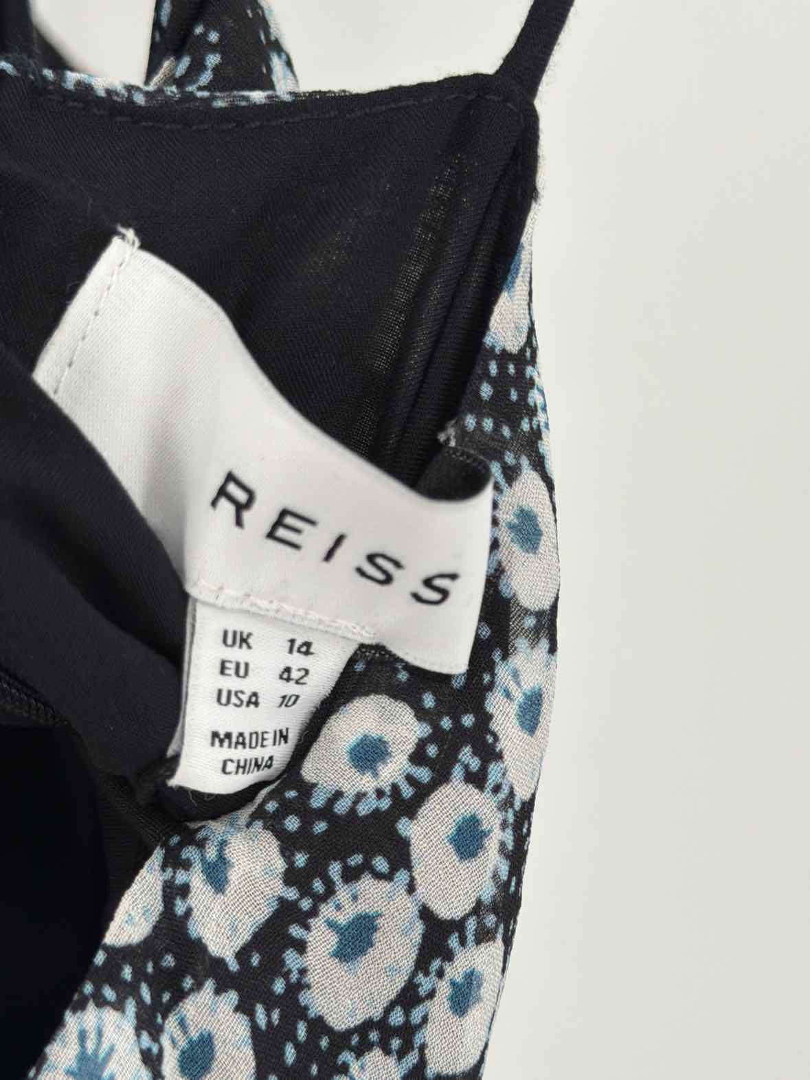 Pre-Owned Reiss Black Size 10 Long Sleeveless Dress | True Fashionistas.