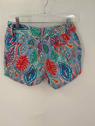Pre-Owned Lilly Pulitzer Blue Size 0 Callahan Printed Shorts | True Fashionistas.