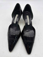 Pre-Owned Manolo Blahnik Black Size 9 D'orsay Heels | True Fashionistas.