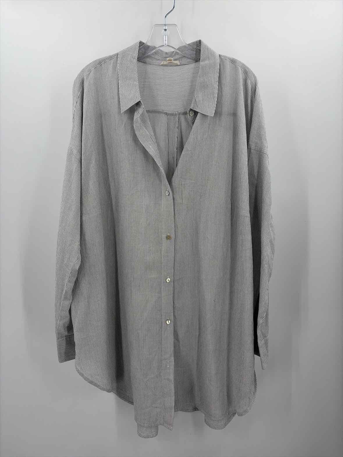 Eileen Fisher White Size 2X Button Down | True Fashionistas.