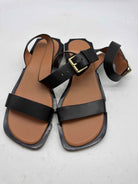 Pre-Owned Jonathan Simkhai Black Size 8 Strappy Sandals | True Fashionistas.