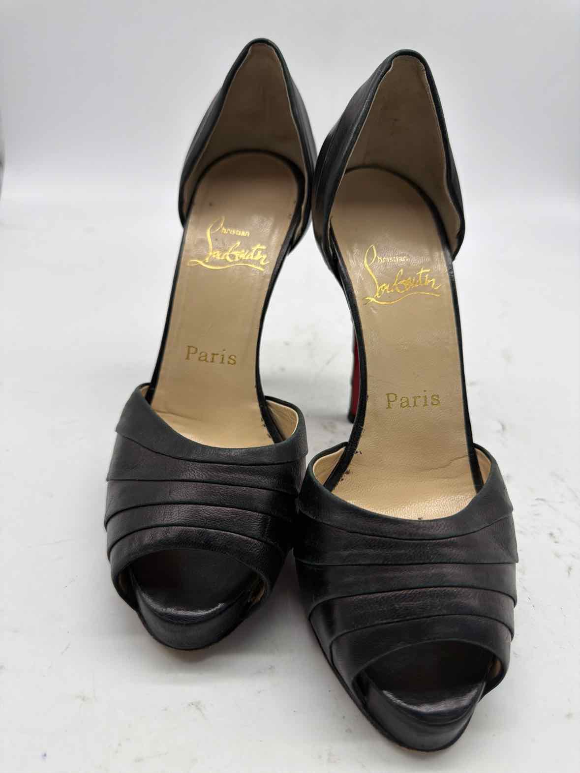 Pre-Owned Christian Louboutin Black Size 6.5 D'orsay Heels | True Fashionistas.