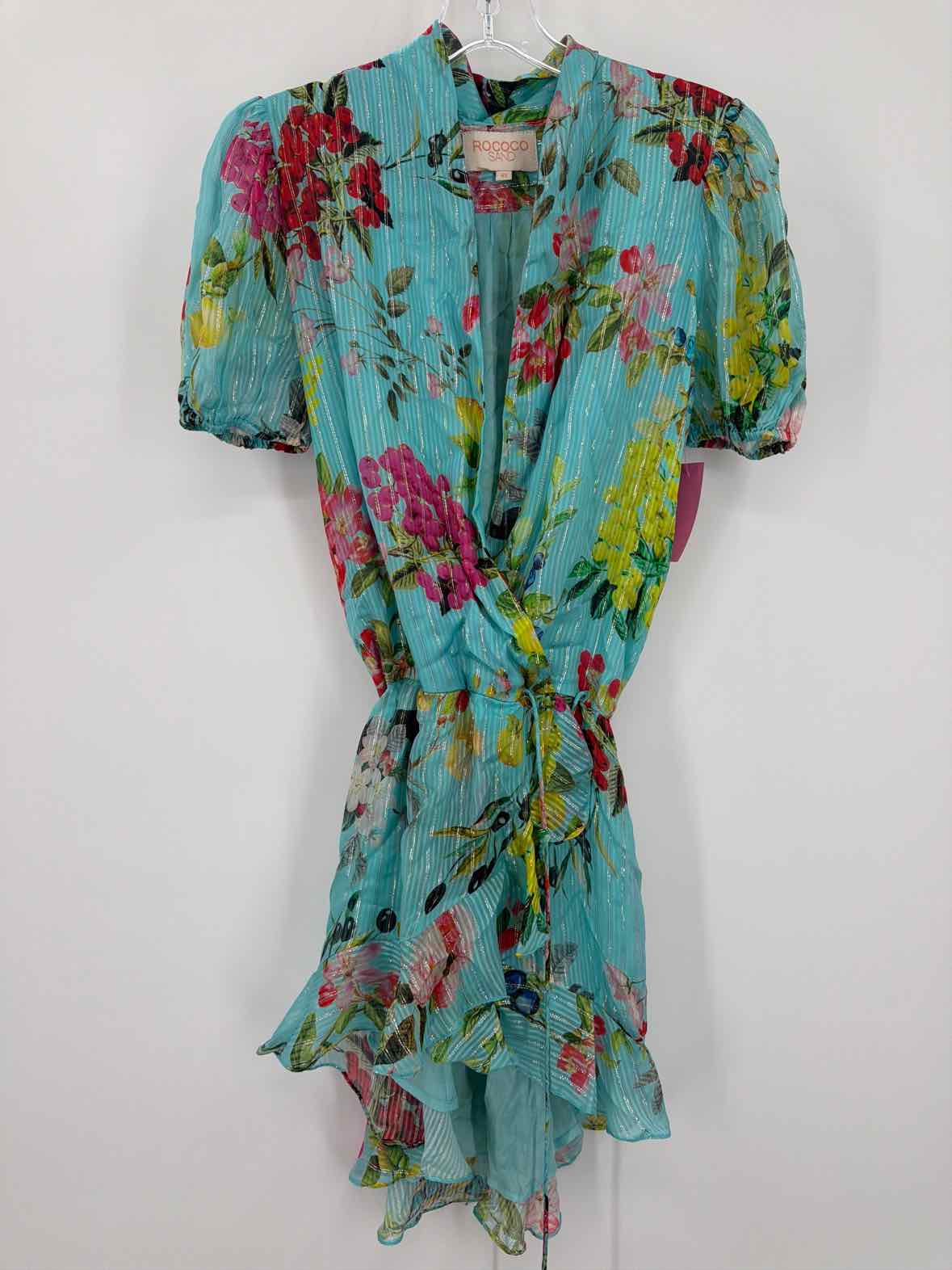 Pre-Owned Rococo Sand Blue Size XS Short Short Sleeve Dress | True Fashionistas.