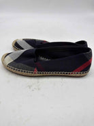 Pre-Owned Burberry Navy Size 7.5 Espadrille Flats | True Fashionistas.