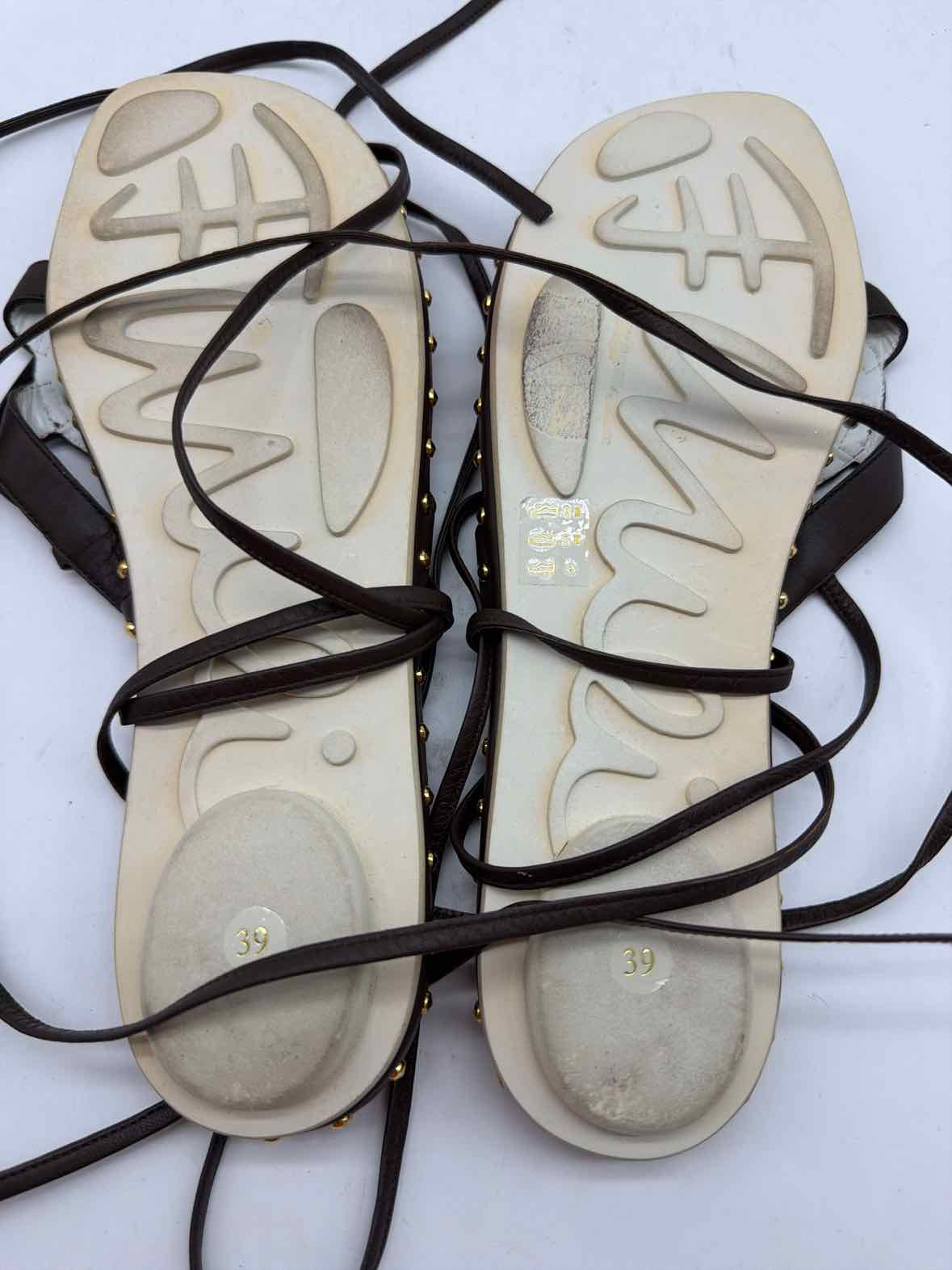 Pre-Owned Emilio Pucci Brown Size 39 Strappy Sandals | True Fashionistas.