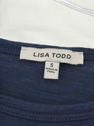 Pre-Owned Lisa Todd Navy Size Small Long Short Sleeve Dress | True Fashionistas.