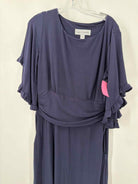 Pre-Owned Sara Campbell Navy Size Large Long Short Sleeve Dress | True Fashionistas.