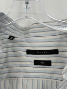 Pre-Owned Gucci White Large Men's Long Sleeve Shirt | True Fashionistas.