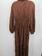 Pre-Owned TopShop Brown Size 4 Maxi Long Sleeve Dress | True Fashionistas.
